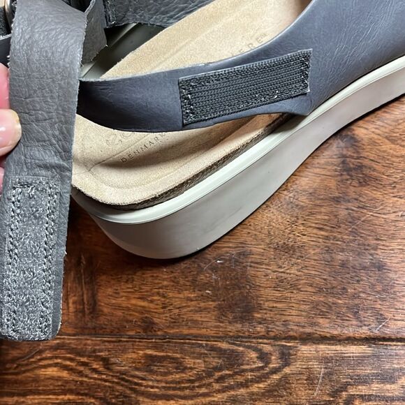 Ecco Titanium Gray Leather Corksphere Wedge, size 40 EU/9-9.5 US - Picture 8 of 10